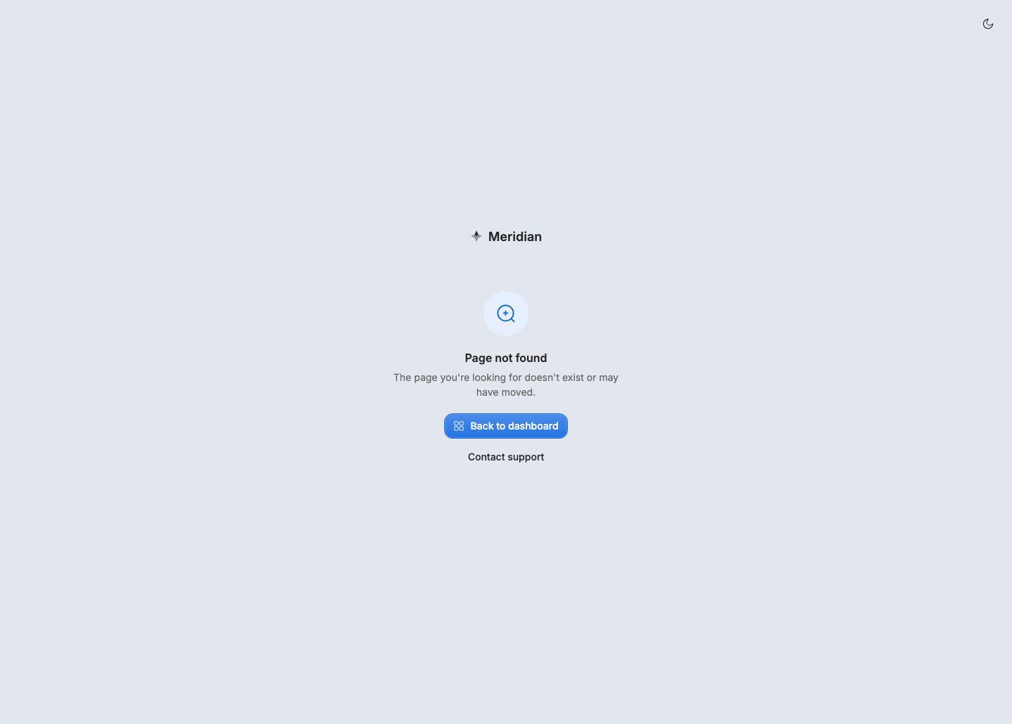 Meridian 404 screen